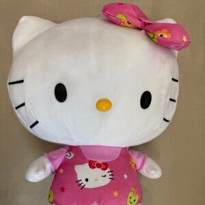 Hello Kitty Pink Plush Apple Mushroom Butterfly